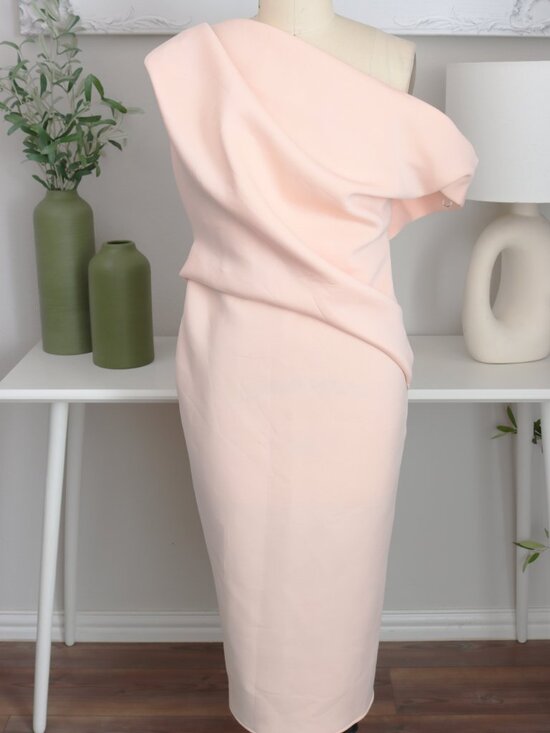 ASOS Dresses & Skirts - ASOS NEOPRENE One Shoulder Asymmetrical Dress - PEACH!